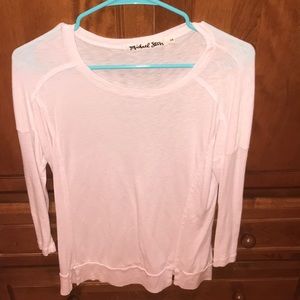 Pink Baseball style Long sleeve shirt